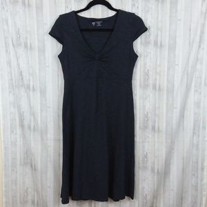 Horny Toad Gray Rosemarie V Neck Dress sz S